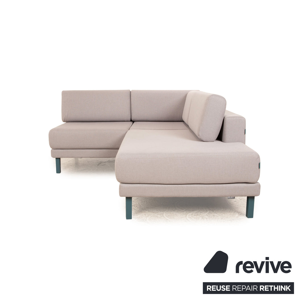MYCS TYME Fabric Corner Sofa Gray Sofa Couch