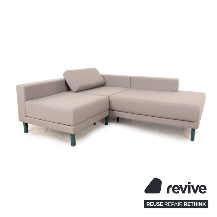 MYCS TYME Fabric Corner Sofa Gray Sofa Couch