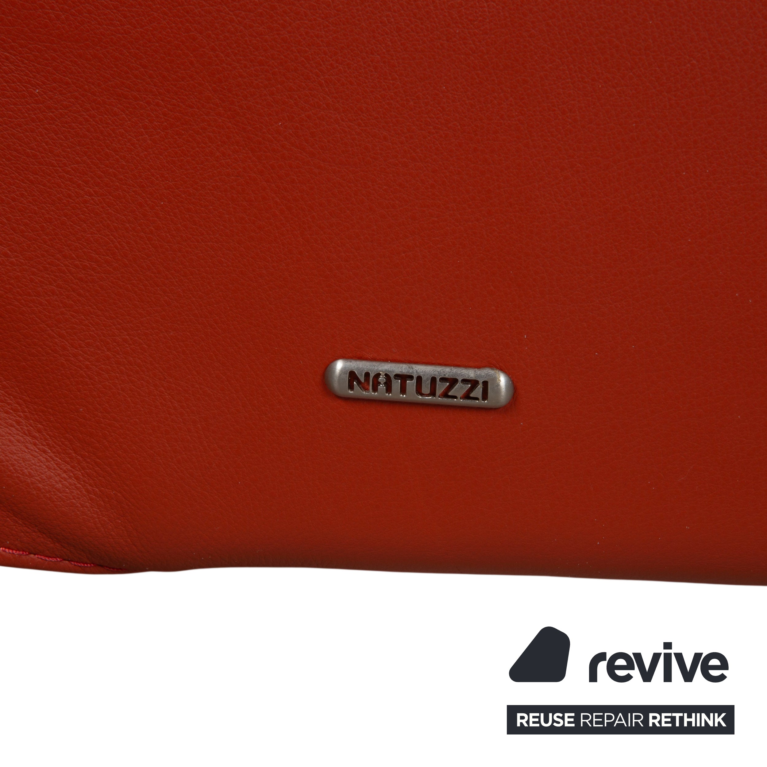 Natuzzi Garnitur Zweisitzer Sessel Leder Rot Sofa Couch