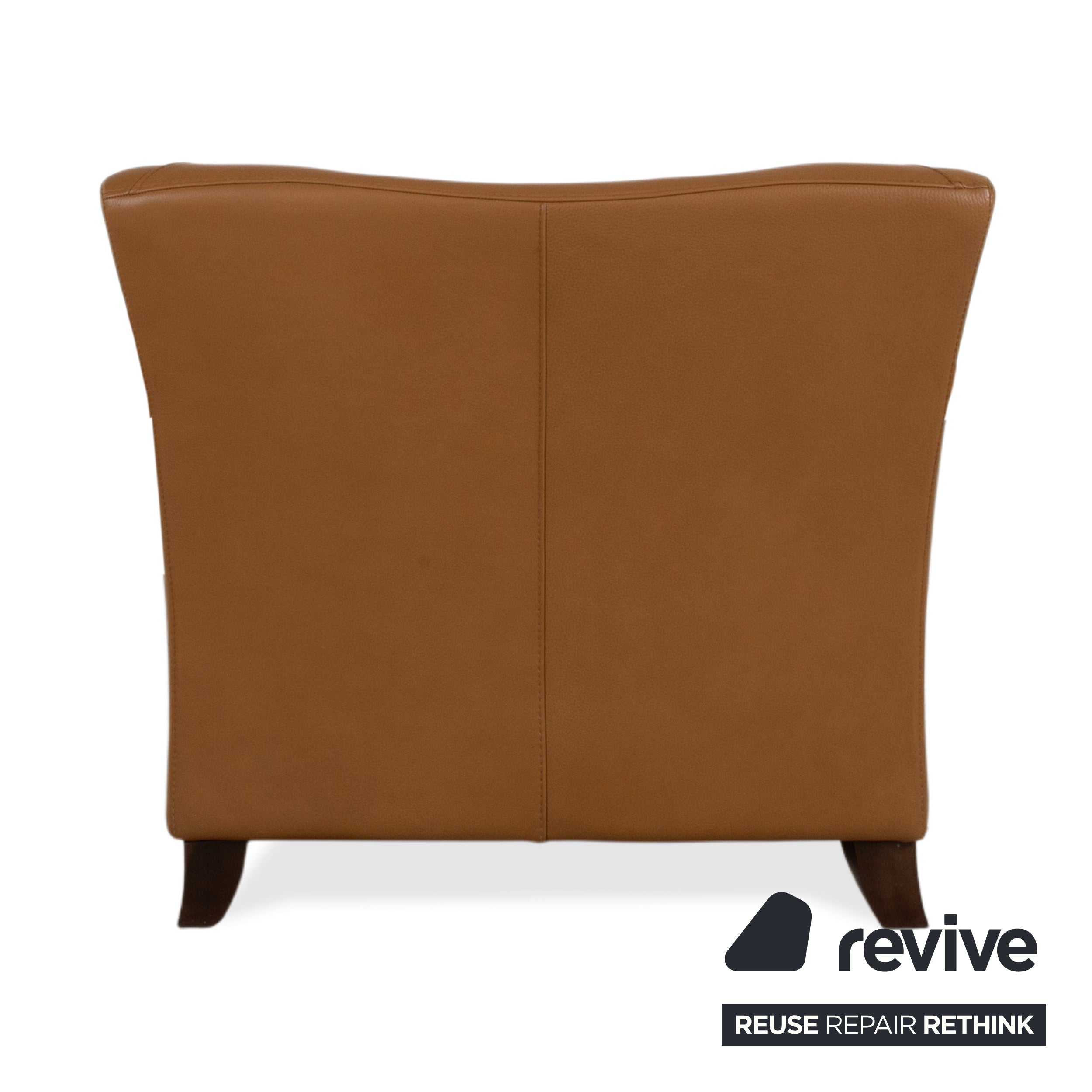 Natuzzi Leder Garnitur Zweisitzer Sofa Couch Sessel Braun Cognac