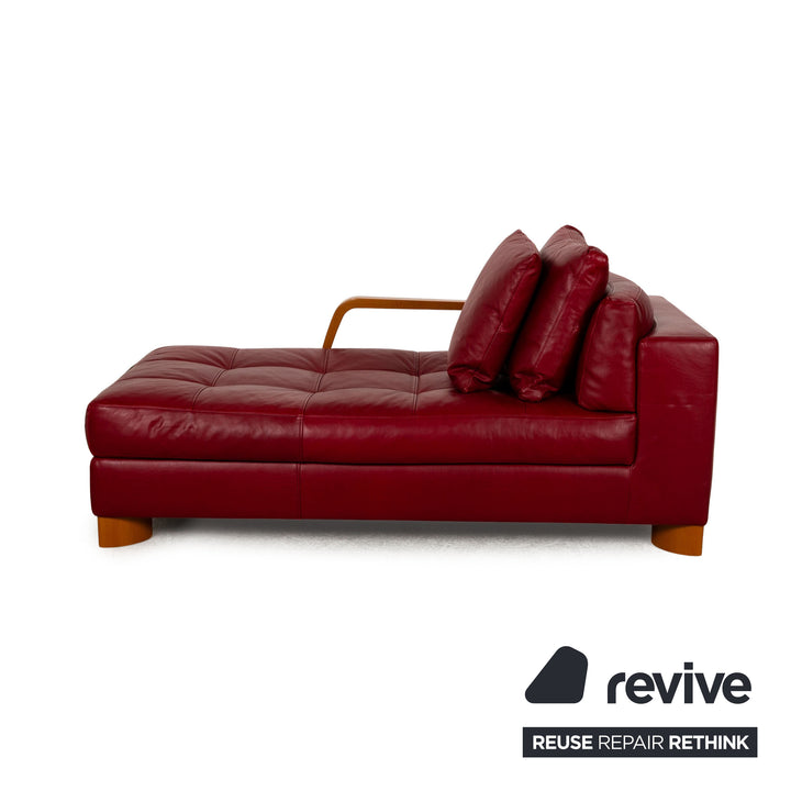 Natuzzi Osaka Leder Liege Rot