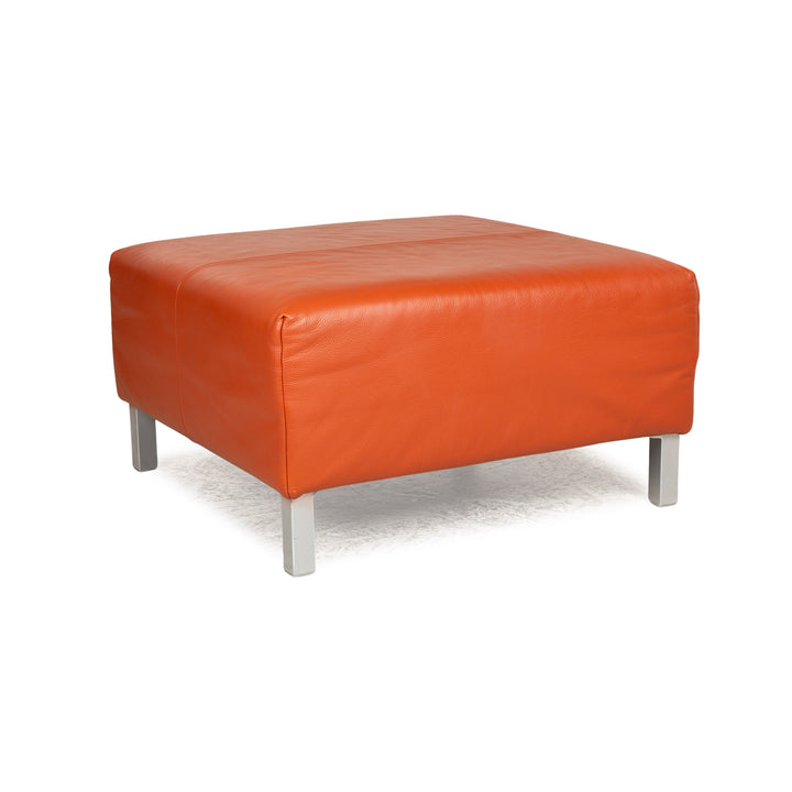 Tabouret en cuir Now by Hülsta orange