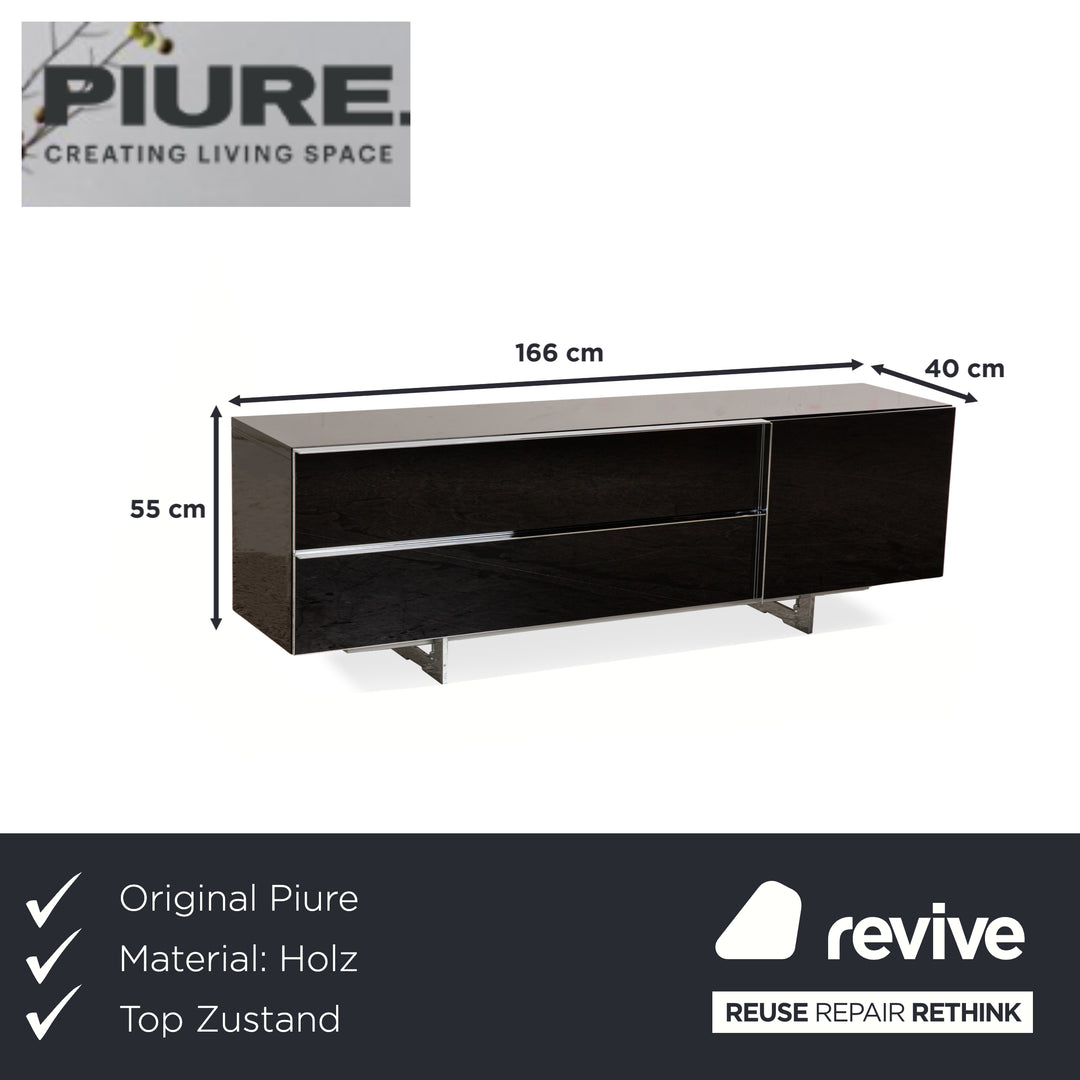 Buffet en bois Piure Nex noir