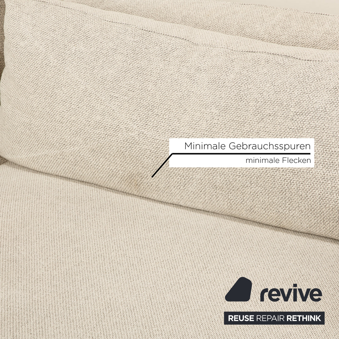 Poliform Bristol fabric corner sofa light grey sofa couch
