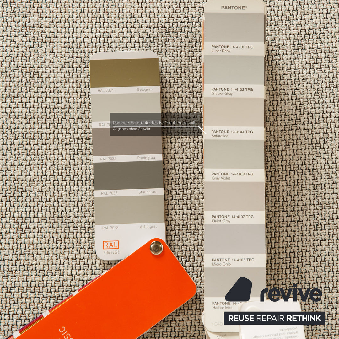 Poliform Bristol fabric corner sofa light grey sofa couch