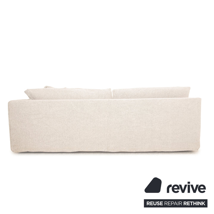 Poliform Bristol fabric corner sofa light grey sofa couch