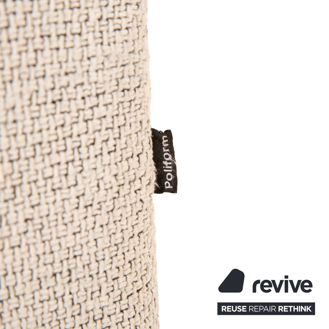 Poliform Bristol fabric corner sofa light grey sofa couch