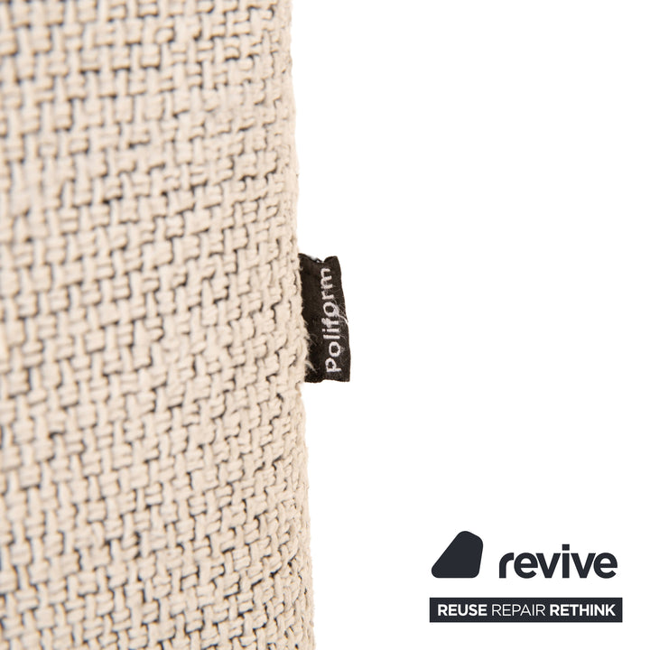 Poliform Bristol fabric corner sofa light grey sofa couch
