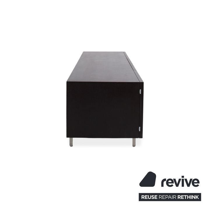 Poliform Free Sideboard Dark Brown Wood Manual Function