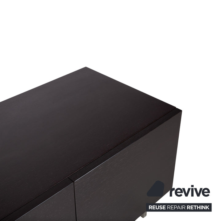 Poliform Free Sideboard Dark Brown Wood Manual Function