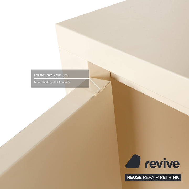 Buffet en bois Poliform blanc crème