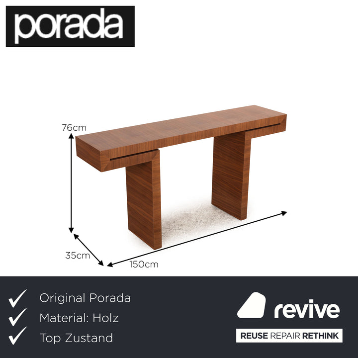 Porada Holz Sideboard Braun Konsolentisch
