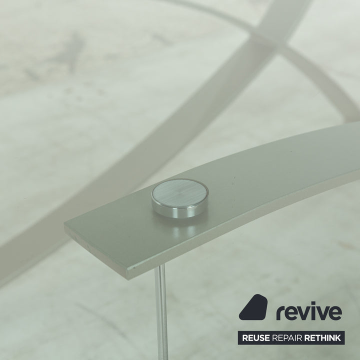 Rolf Benz 1150 Glas Couchtisch	Silber
