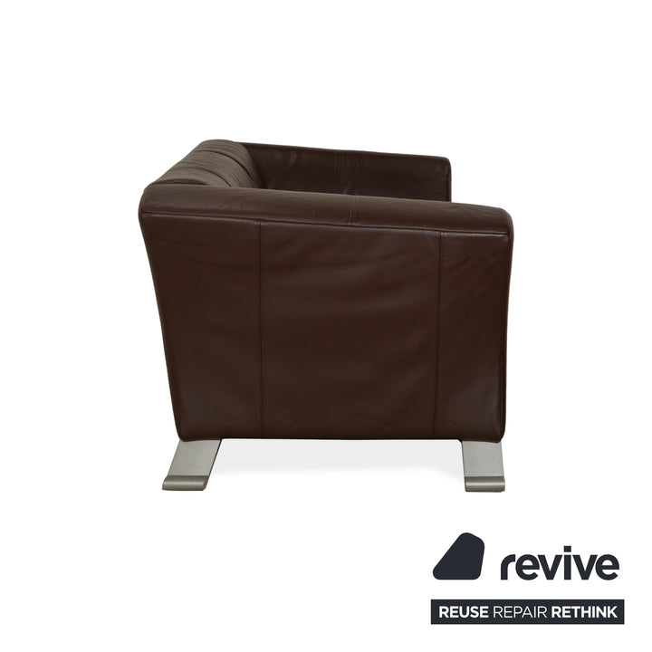Rolf Benz 322 Leder Zweisitzer Braun Sofa Couch
