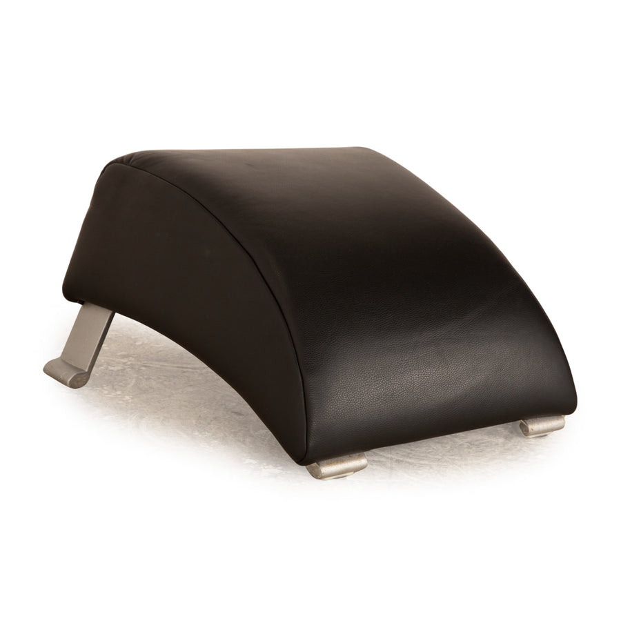 Rolf Benz 322 Leder Hocker Schwarz