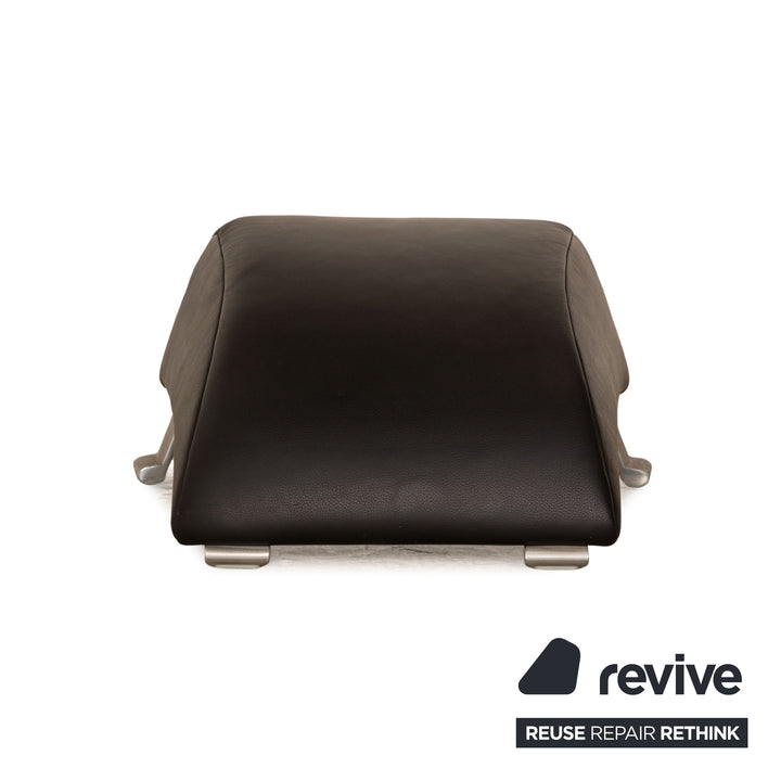 Rolf Benz 322 Leder Hocker Schwarz