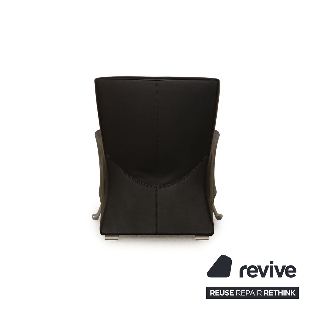 Rolf Benz 322 Leder Sessel Anthrazit