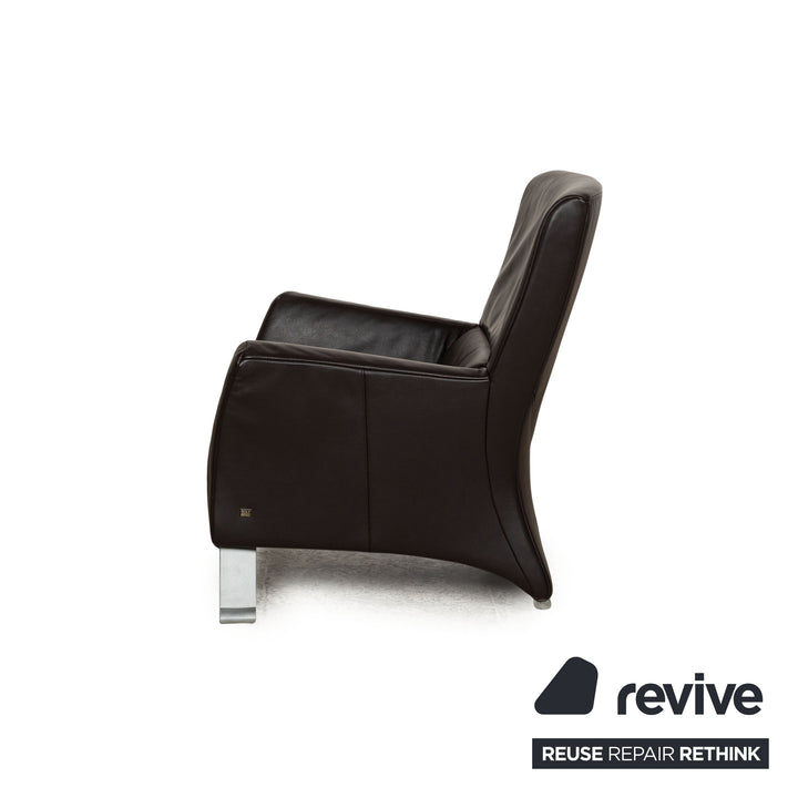 Rolf Benz 322 Fauteuil en cuir marron