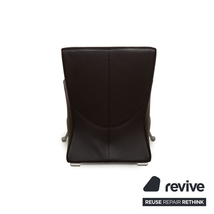 Rolf Benz 322 Fauteuil en cuir marron