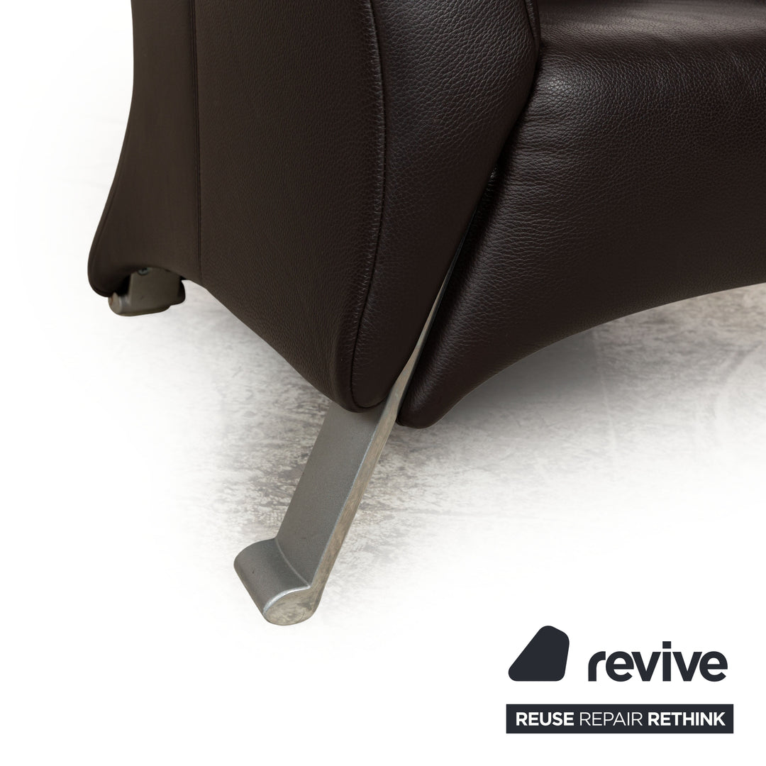 Rolf Benz 322 Fauteuil en cuir marron