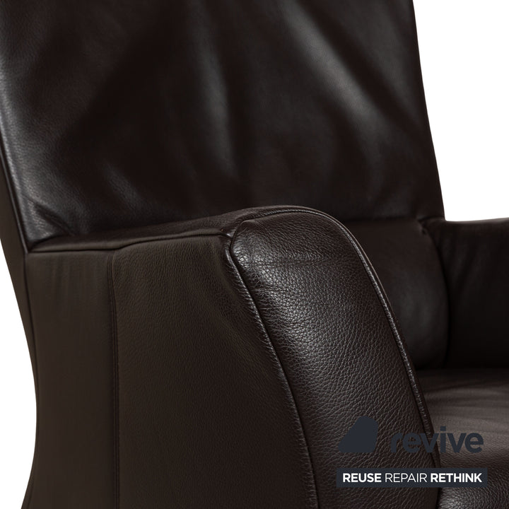 Rolf Benz 322 Fauteuil en cuir marron