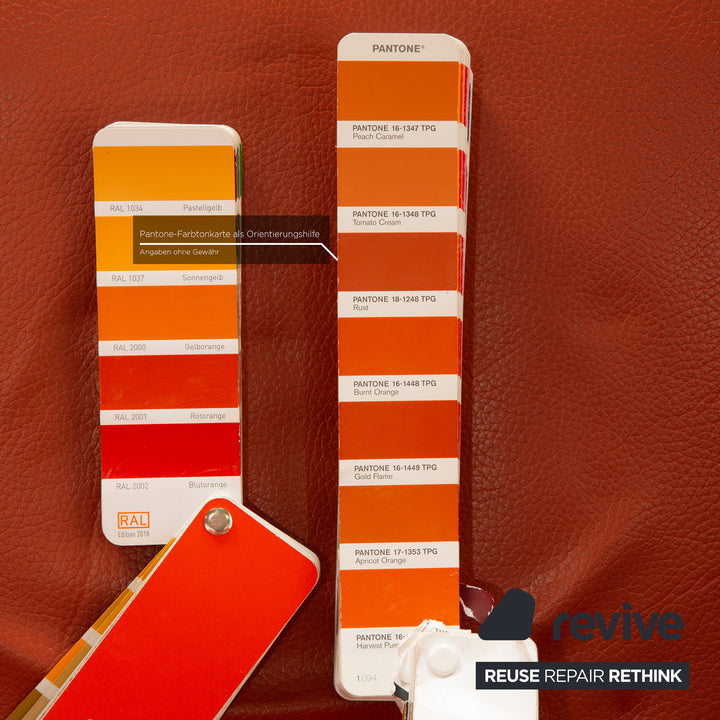 Rolf Benz 322 Leder Sessel Orange