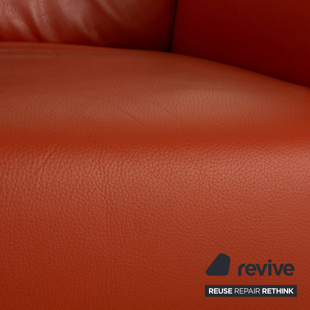 Rolf Benz 322 Leder Sessel Orange