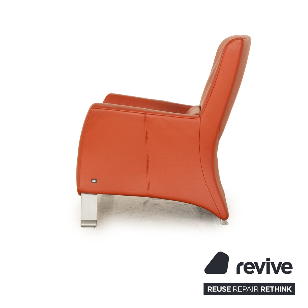 Rolf Benz 322 Leder Sessel Orange