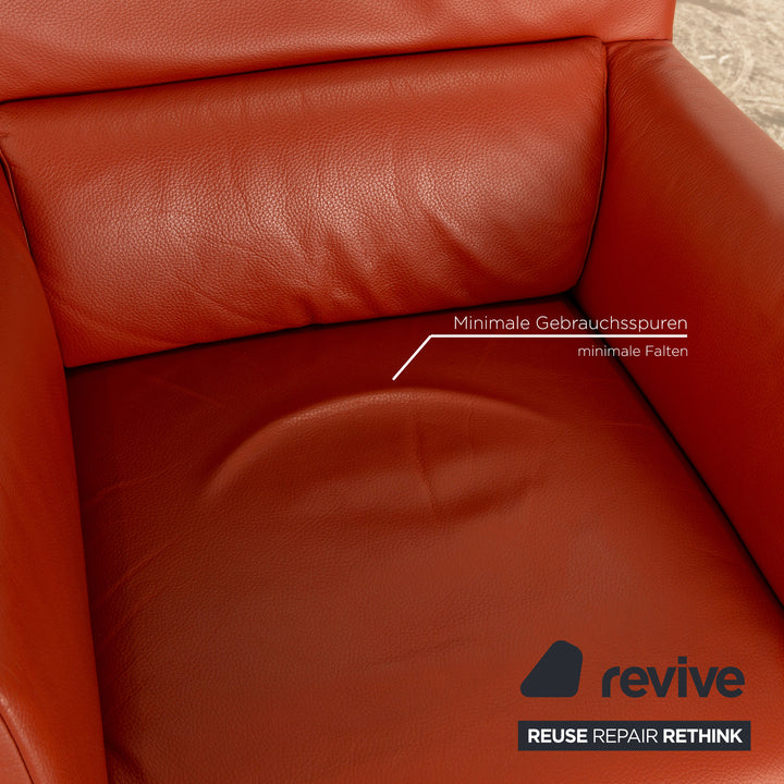 Rolf Benz 322 Leder Sessel Orange