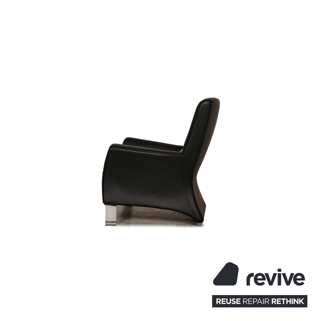 Rolf Benz 322 Leather Armchair Black