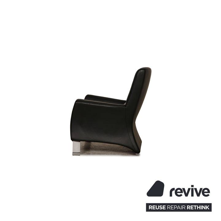 Rolf Benz 322 Leather Armchair Black
