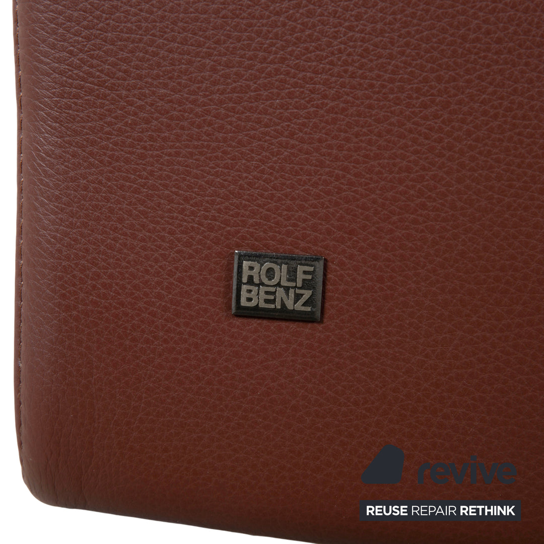 Rolf Benz 3300 Three-seater Leather Sofa Brown Couch