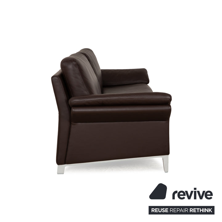 Rolf Benz 3300 Leder Dreisitzer Braun Sofa Couch