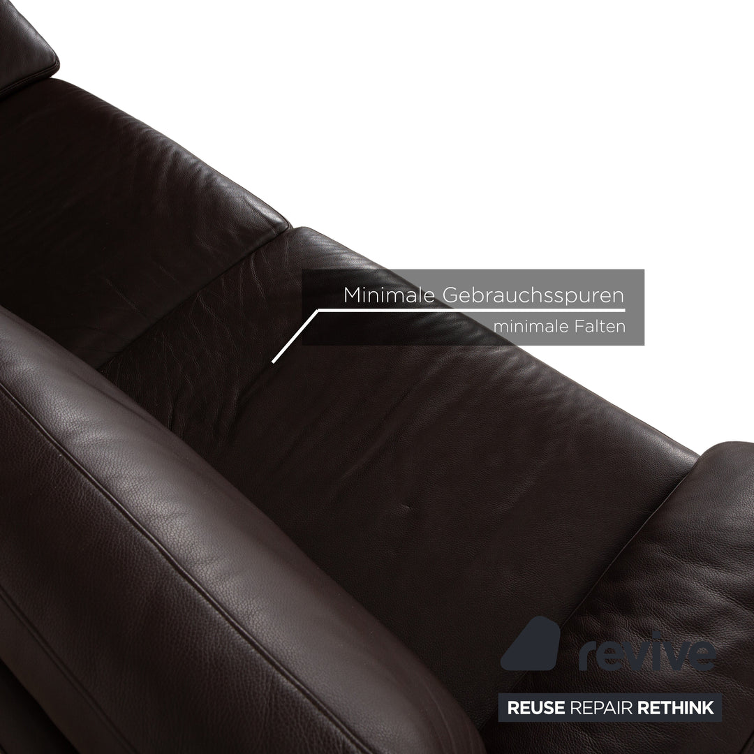 Rolf Benz 3300 Leder Dreisitzer Braun Sofa Couch