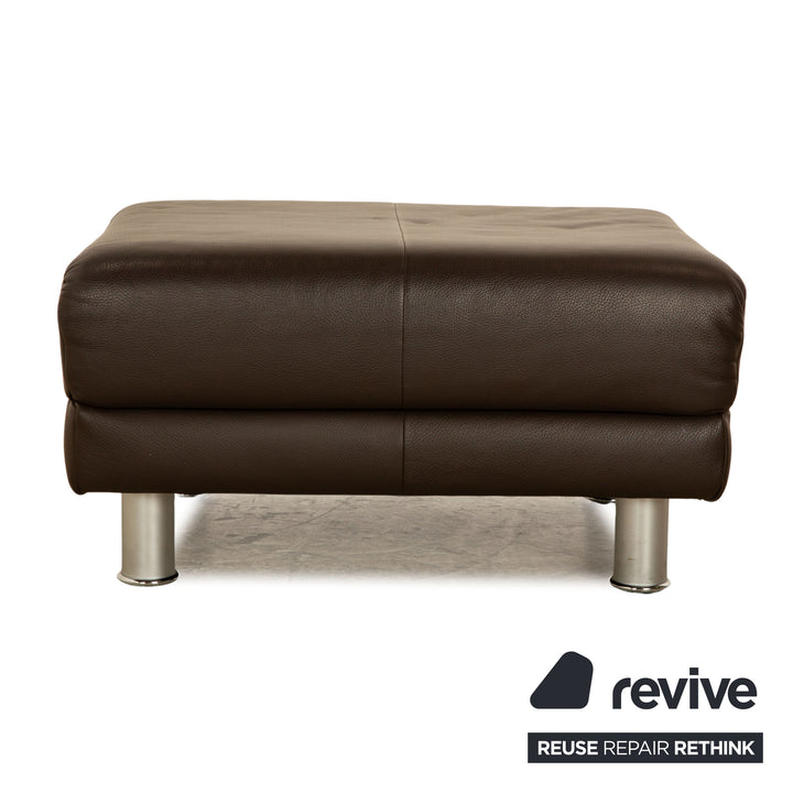 Rolf Benz 510 Leder Hocker Braun