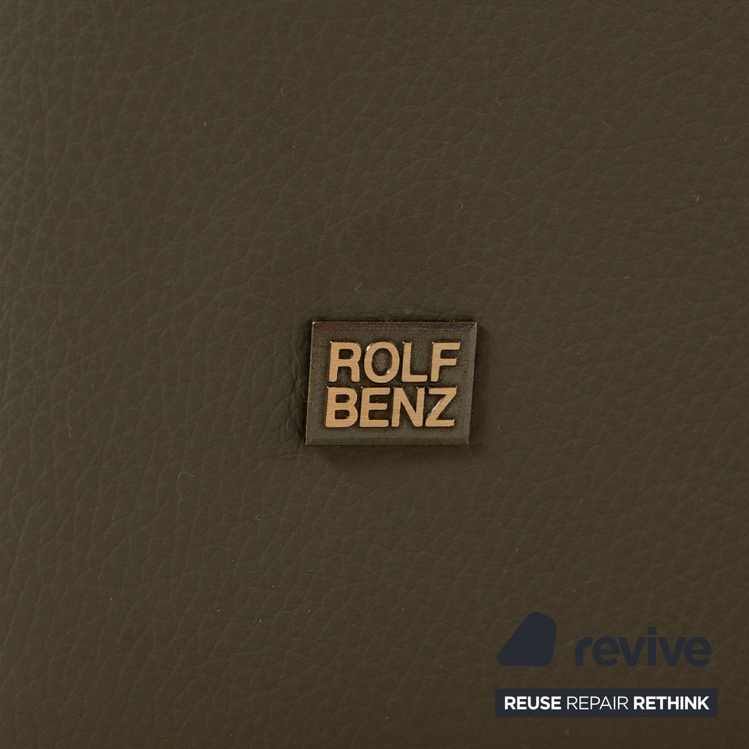 Banquette en cuir Rolf Benz 620 gris