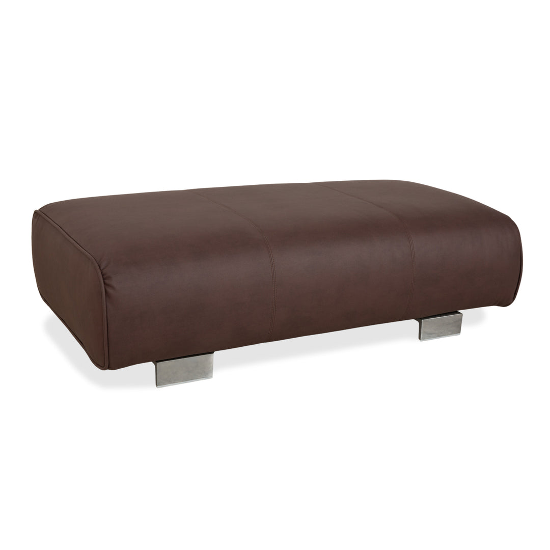 Rolf Benz 6300 Hocker Braun veganes Leder Neubezug Couch