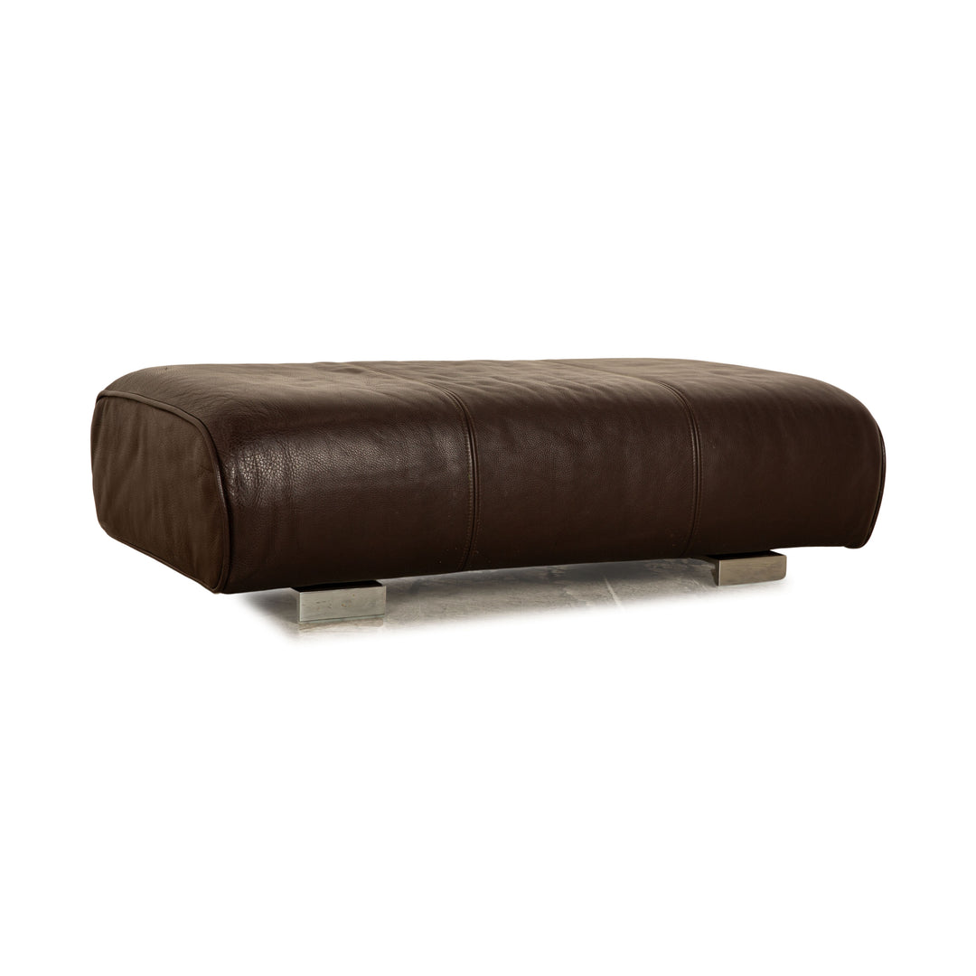 Rolf Benz 6300 Leder Hocker Braun