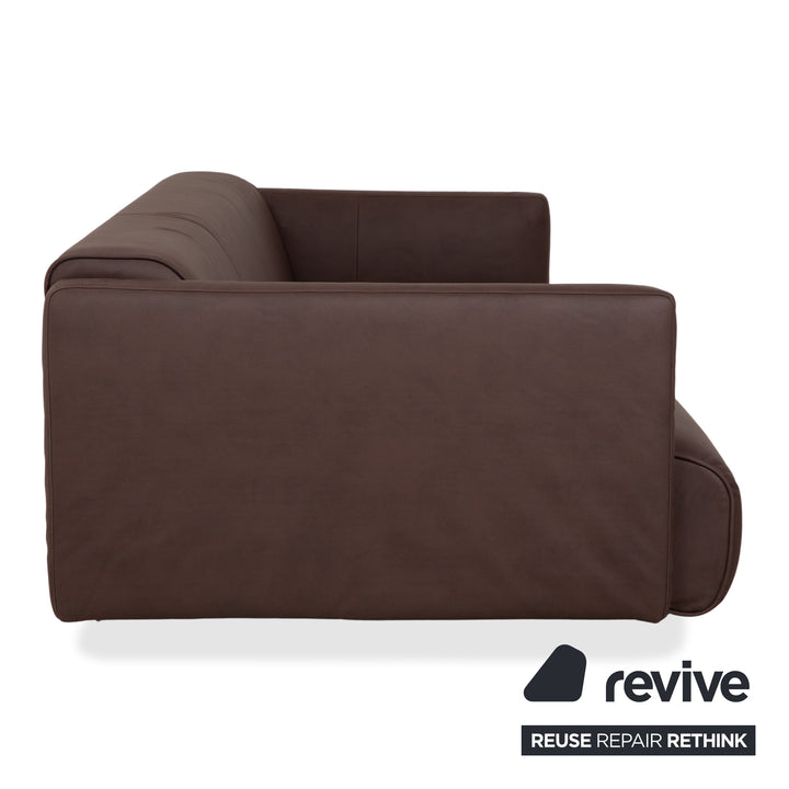 Rolf Benz 6300 Viersitzer Sofa Braun veganes Leder Neubezug Couch