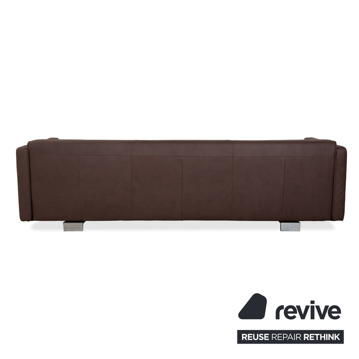Rolf Benz 6300 Viersitzer Sofa Braun veganes Leder Neubezug Couch