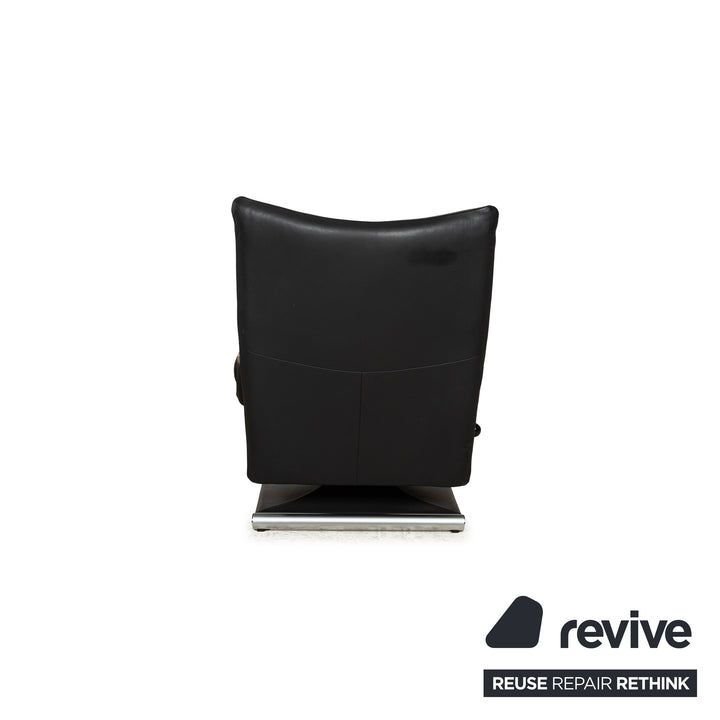 Fauteuil en cuir Rolf Benz 6500 noir