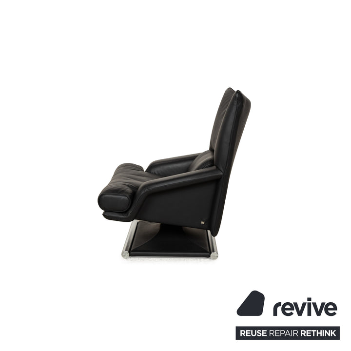 Fauteuil en cuir Rolf Benz 6500 noir