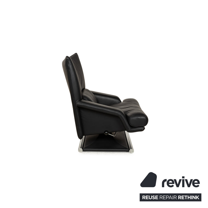 Fauteuil en cuir Rolf Benz 6500 noir