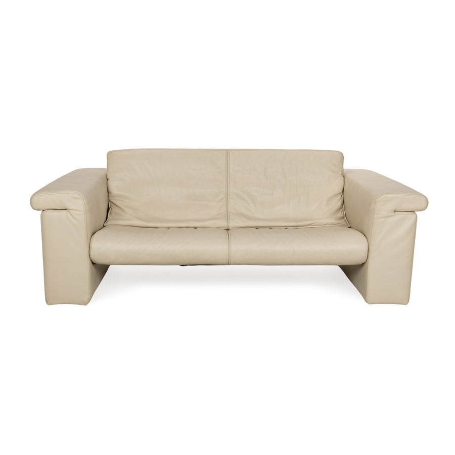 Rolf Benz 6800 Leder Dreisitzer Creme Sofa Couch