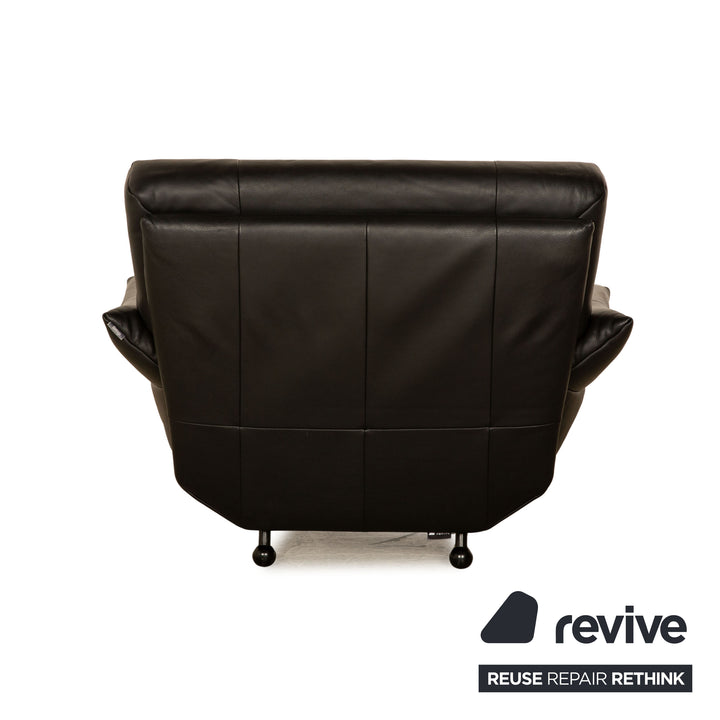 Rolf Benz BMP Leather Armchair Black