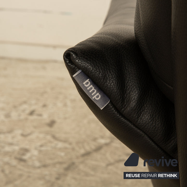 Rolf Benz BMP Leather Armchair Black