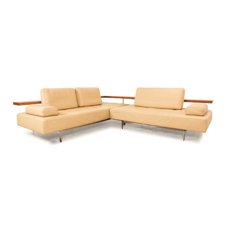 Rolf Benz Dono 6100 Leder Ecksofa Beige Sofa Couch