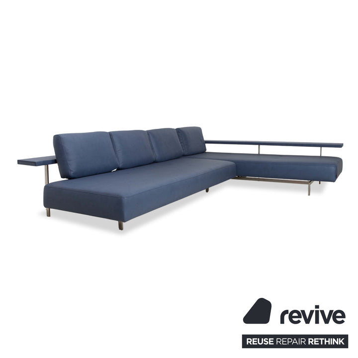 Rolf Benz Dono 6100 veganes Leder Ecksofa Blau Sofa Couch Neubezug