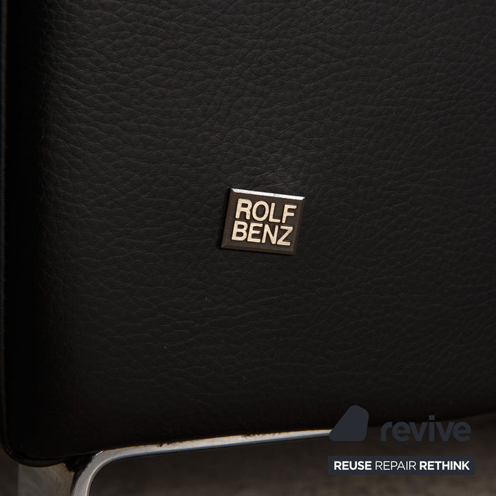 Rolf Benz Ego Leder Sessel Schwarz