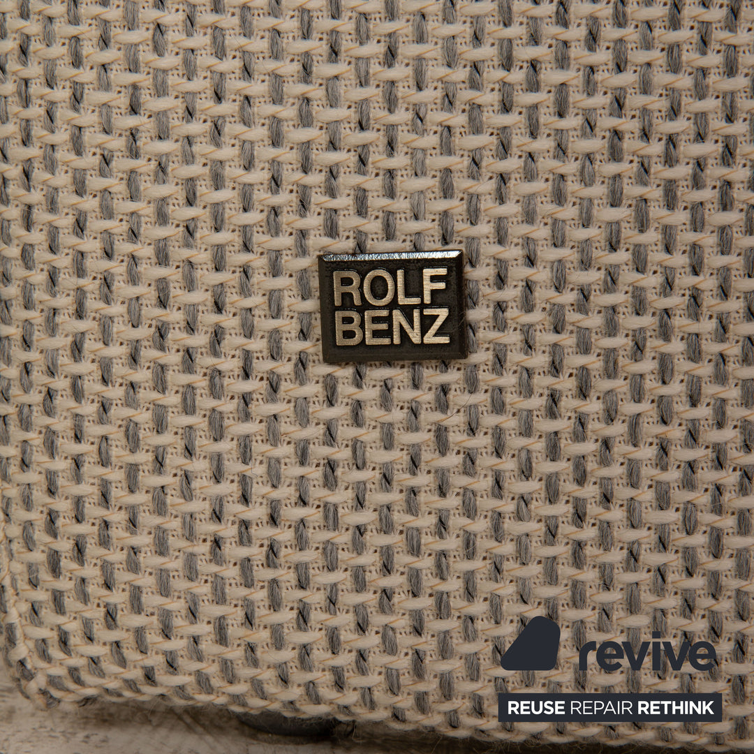 Rolf Benz Ego fabric armchair set grey